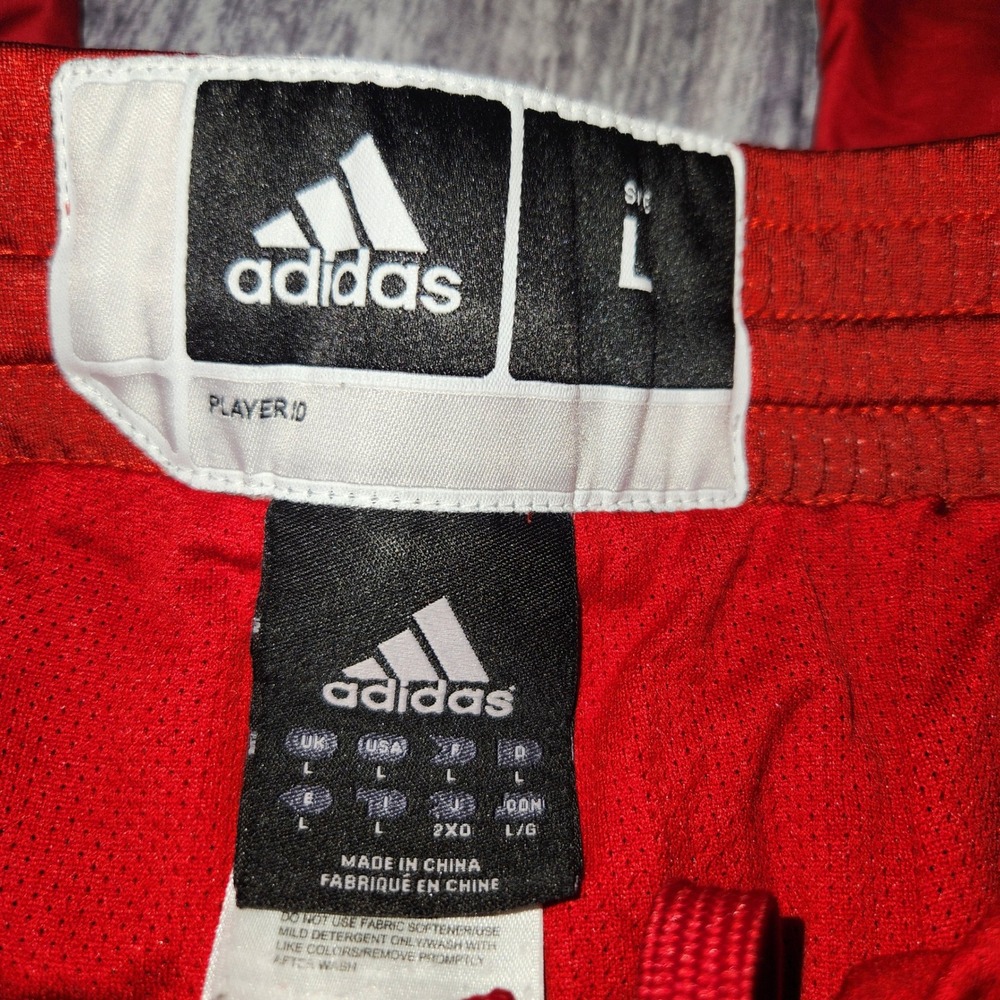 Adidas Red Wind Track Pants Men's Large Athletic Joggers Workout‎ - Picture 4 of 15